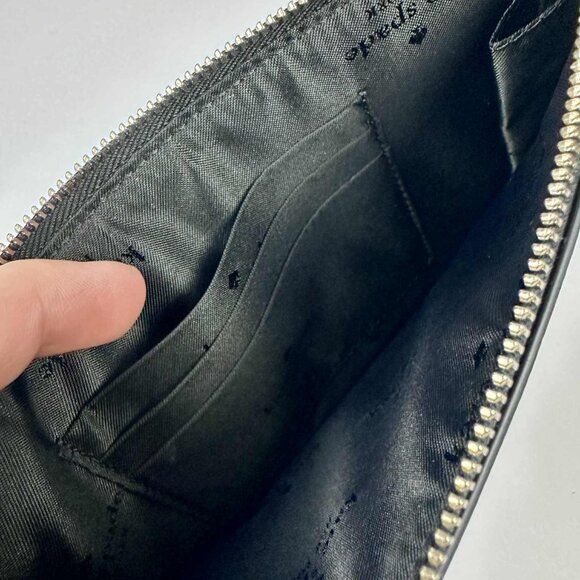 Kate Spade Lucy Medium Zip Wristlet – Saffiano Leather Black - Picture 4 of 6